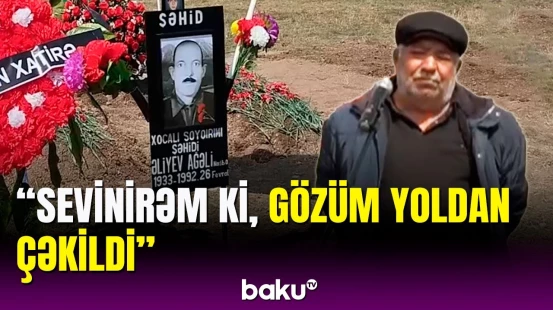 Xocalı sakinləri doğmalarını torpağa tapşırdı