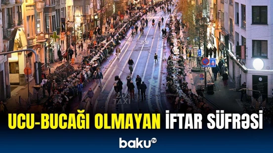 Bu ölkədə 2 km-lik iftar süfrəsi quruldu