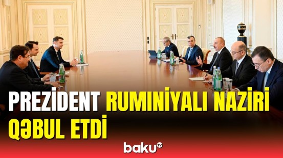 İlham Əliyev Rumıniyanın energetika naziri ilə görüşdü