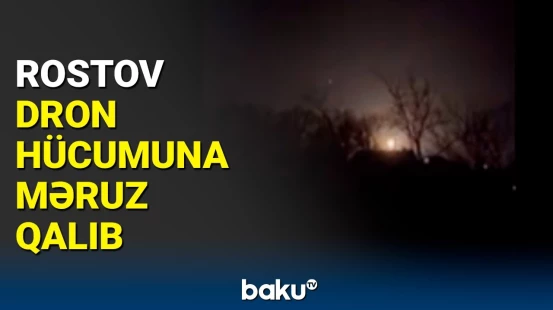 Rusiyanın Rostov vilayətinin Morozovsk şəhərinə kütləvi dron hücumu olub