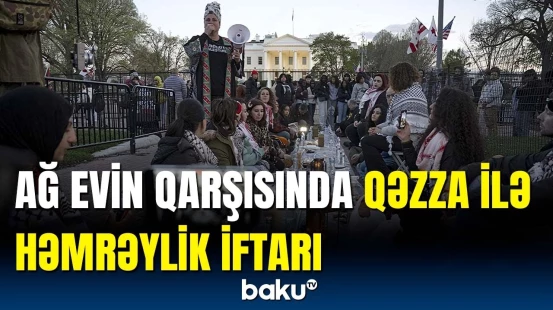 Amerikada yaşayan müsəlmanlar iftarı belə açdı