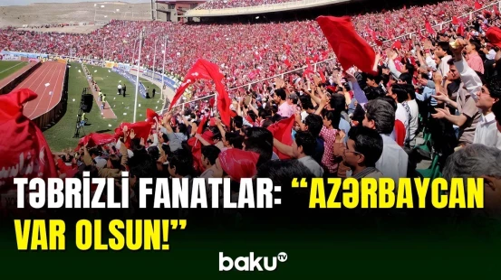 "Traktor" fanatlarından Təbriz komandasına möhtəşəm dəstək