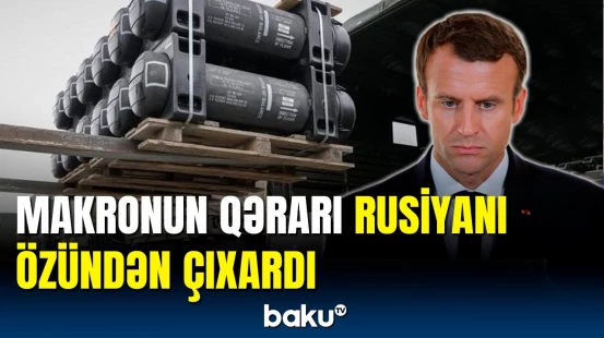 Makron odla oynadı | Rusiyadan Makrona sərt reaksiya