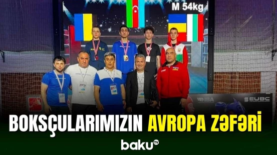Boksçularımız Avropa çempionatında qızıl medal qazanıb