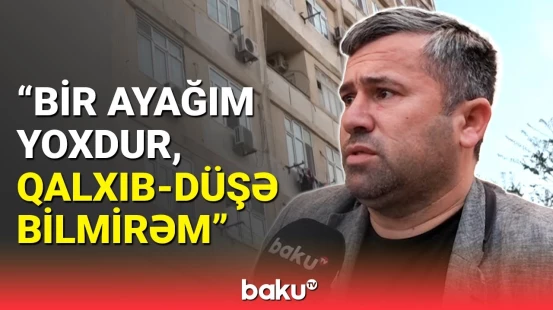 Bakıda çoxmərtəbəli binanın liftində problem yaşanır | Lift var, xidmət yoxdur