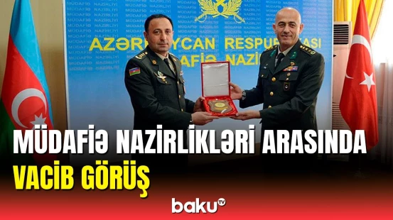 Polkovnik Anar Eyvazov türkiyəli rəsmilərlə görüşdü