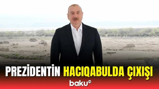 İlham Əliyevin Şirvan suvarma kanalının təməlqoyma mərasimində çıxışı