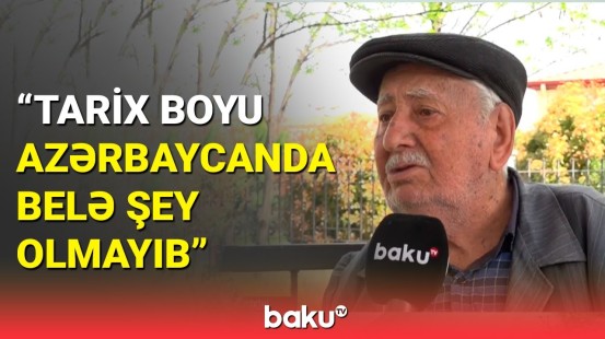 Əskipara sakinləri sevincini "Baku TV" ilə bölüşdü