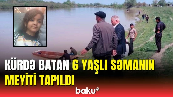 FHN Kürdə batan 6 yaşlı qızla bağlı məlumat yaydı