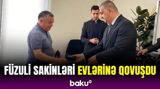 Füzulidə daha 39 ailəyə mənzillərinin açarları verildi