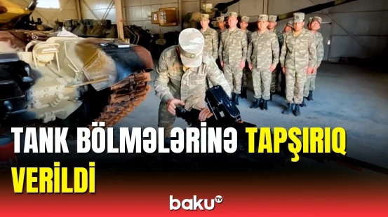 MN ordumuzun tanklarının döyüş hazırlığı görüntülərini yaydı
