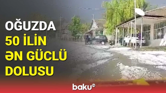 Yumurta boyda dolu əhaliyə ciddi ziyan vurdu | Oğuz