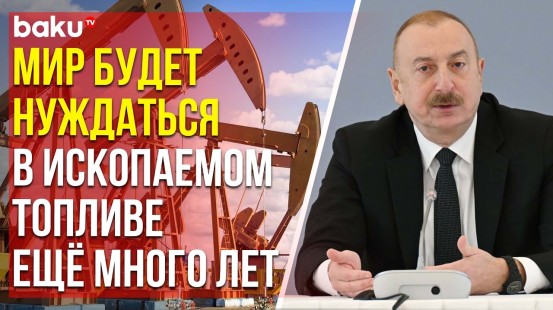 Ильхам Алиев о поставках ископаемого топлива в Европу и о «зеленой» энергетике