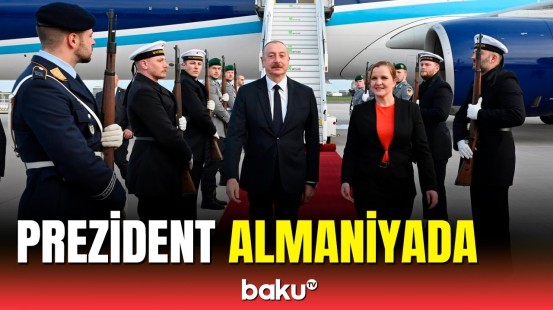Prezident İlham Əliyev Almaniyaya işgüzar səfərə gedib