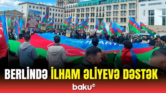 Almaniyadakı soydaşlarımızdan Prezidentə dəstək aksiyası