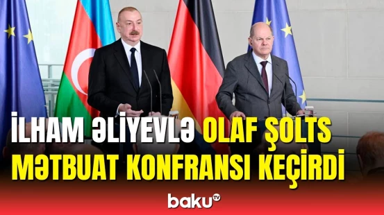 Prezident və Almaniya Kanslerinin mətbuata birgə bəyanatı