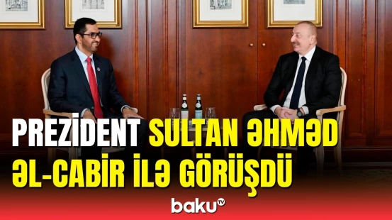 Prezidentin BƏƏ-nin sənaye və qabaqcıl texnologiyalar naziri ilə görüşü baş tutdu