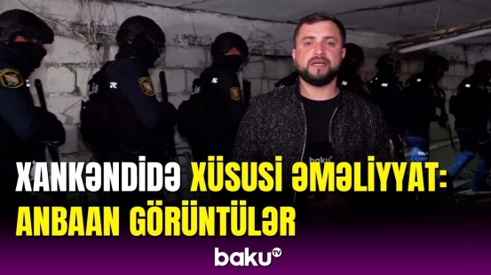 Polis Xankəndidə əməliyyat keçirdi | Baku TV hadisə yerində