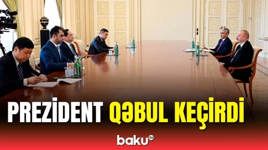 Prezident Xarici ölkələrlə dostluq üzrə Çin Xalq Assosiasiyasının sədrini qəbul edib