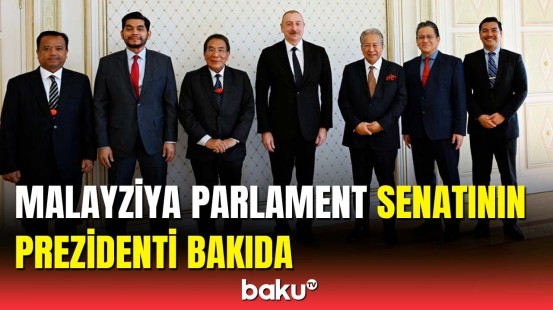 İlham Əliyev Malayziyanın Parlament Senatının prezidentini qəbul etdi