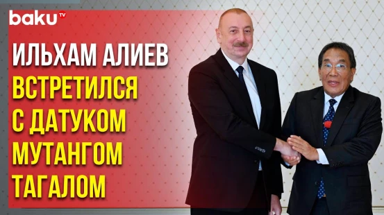 Президент Азербайджана принял президента Сената Парламента Малайзии