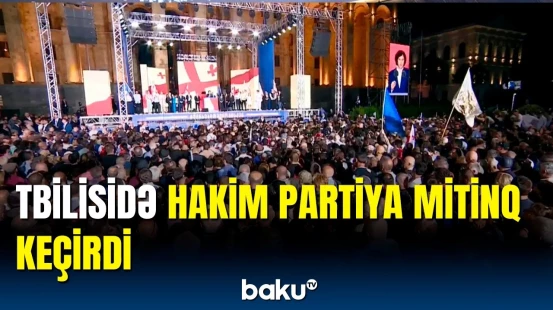 Gürcüstanda genişmiqyaslı aksiya | Minlərlə insan ayağa qalxdı