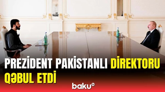 İlham Əliyev Pakistanın MUSLİM İnstitutunun direktorunu qəbul etdi