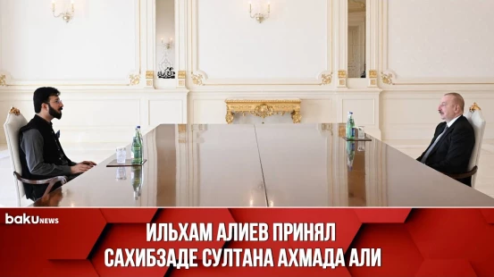 Ильхам Алиев принял директора Мусульманского института Пакистана Сахибзаде Султана Ахмада Али