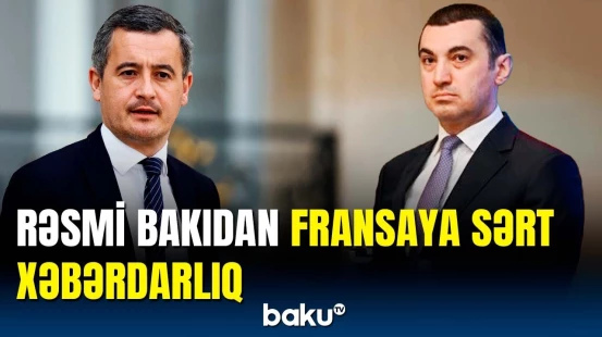 Ayxan Hacızadə Fransaya sərt səsləndi | Daxili işlərimizə...