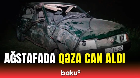 Avtomobil qəzası bədbəxt hadisə ilə nəticələndi