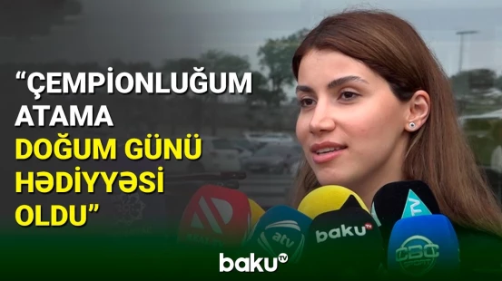 Şahmat üzrə Avropa Çempionu Ülviyyə Fətəliyeva vətənə dönüb