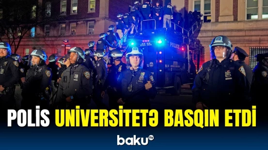 Fələstinə dəstək olan 100-dən çox tələbə saxlanıldı | Nyu-Yorkda gərginlik