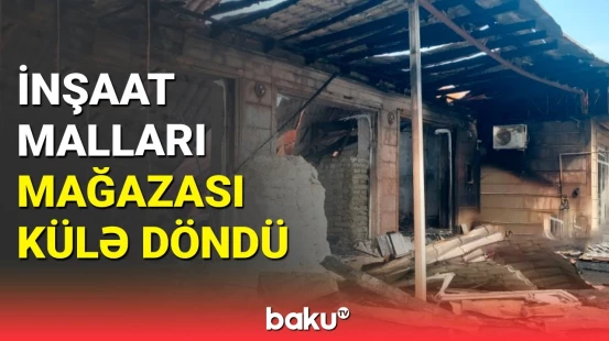 Şəmkirdə dəhşətli yanğın | Yanğın yerindən son görüntülər