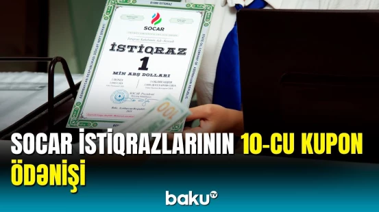 SOCAR istiqrazlarının 10-cu kupon ödənişi nəticəsində qazanılan ümumi gəlirini açıqladı