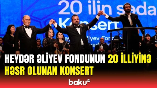 Heydər Əliyev Mərkəzində "20 ilin sədası" adlı konsert keçirildi