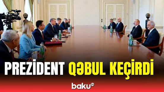İlham Əliyev Rusiya Federasiyası Həştərxan vilayətinin qubernatoru ilə görüşdü