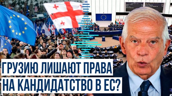 Члены Европарламента обратились к Жозепу Боррелю с просьбой отменить статус кандидата Грузии в ЕС