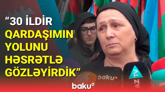Qalıqları tapılan şəhid Elşad Qayımovun dəfni | Xaçmaz
