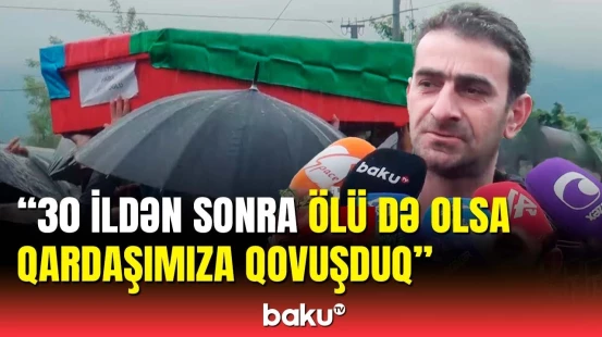 30 il sonra qalıqları tapılan Habil İsmayılov Lənkəranda dəfn edildi