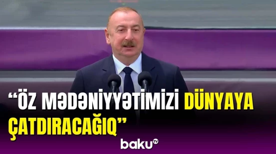 Prezident Şuşada “Xarıbülbül” Festivalının açılışında iştirak etdi