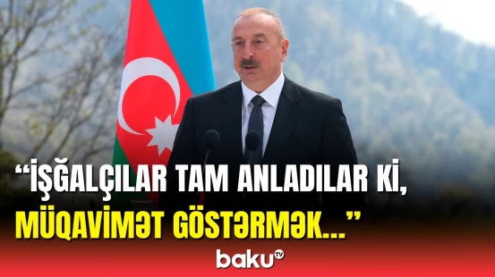 Şuşa mədəniyyət ocağı kimi tanınsa da, hazırda, zəfər rəmzidir və sülhün rəmzidir | Prezident