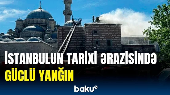 "Mısır Çarşısı"nı alov bürüdü | İstanbulda yanğın anı