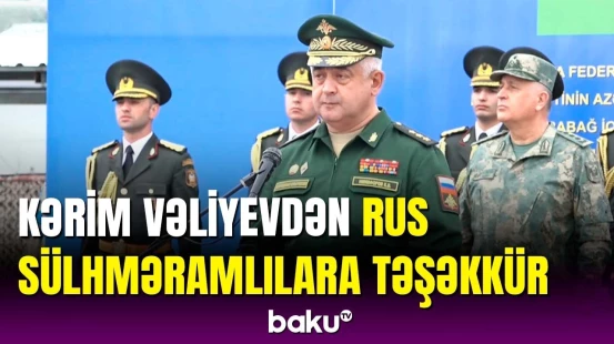 Xocalıda önəmli gün | Rusiya sülhməramlılarının çıxarılmasına həsr olunan mərasimdən görüntülər