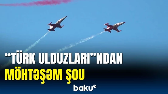 "Türk Ulduzları" Samsun səmasında məşq uçuşu edib