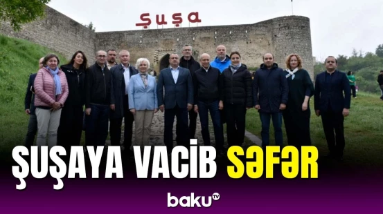 Latviya Parlamentinin sədri Şuşaya səfər edib