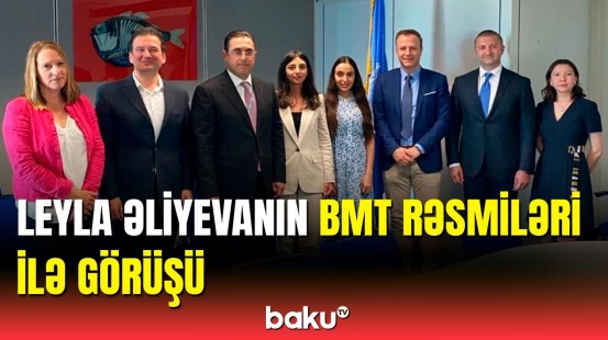 Leyla Əliyeva İsveçrədə işgüzar görüşlər keçirdi