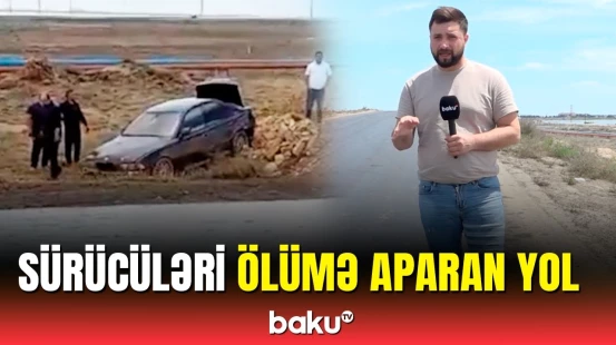 Suraxanıda təhlükə saçan yol | Yağış yağan kimi…
