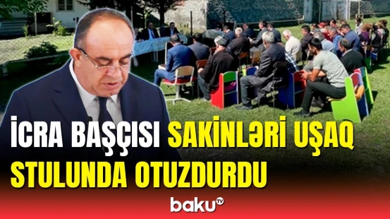 İcra başçısının qəbuluna gələn sakinlərə stul tapılmadı | Qurumdan açıqlama