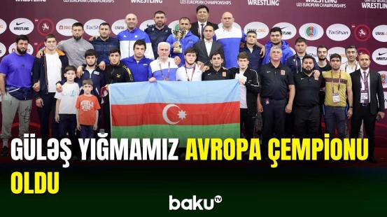 Sərbəst güləş yığmamız Avropa çempionu olub