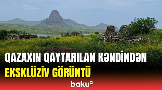 Qazaxın ermənilərdən geri alınan Qızılhacılı kəndindən görüntülər